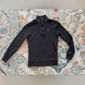 🍂🍁▪️🐎 Polo Ralph Lauren quarter-zip mock neck long slv shirt Boys 7 🐎▪️🍁🍂